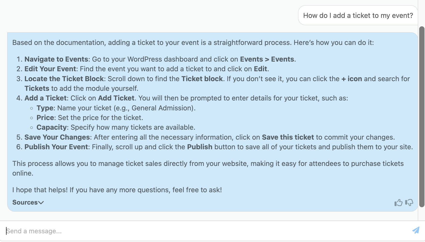 A screenshot showing how Help Hub works
